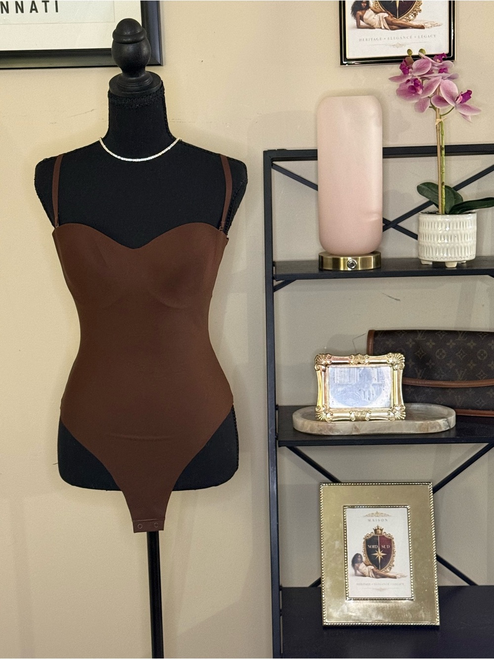 SKIMS Cocoa Body Bodysuit Shapewear Medium NWT (#14)